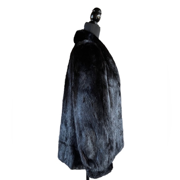 Authentic Christian Dior Genuine Black Ranch Mink Jacket Coat Women’s Large - Picture 2 of 13
